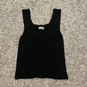 black sweater tank, pacsun, size small